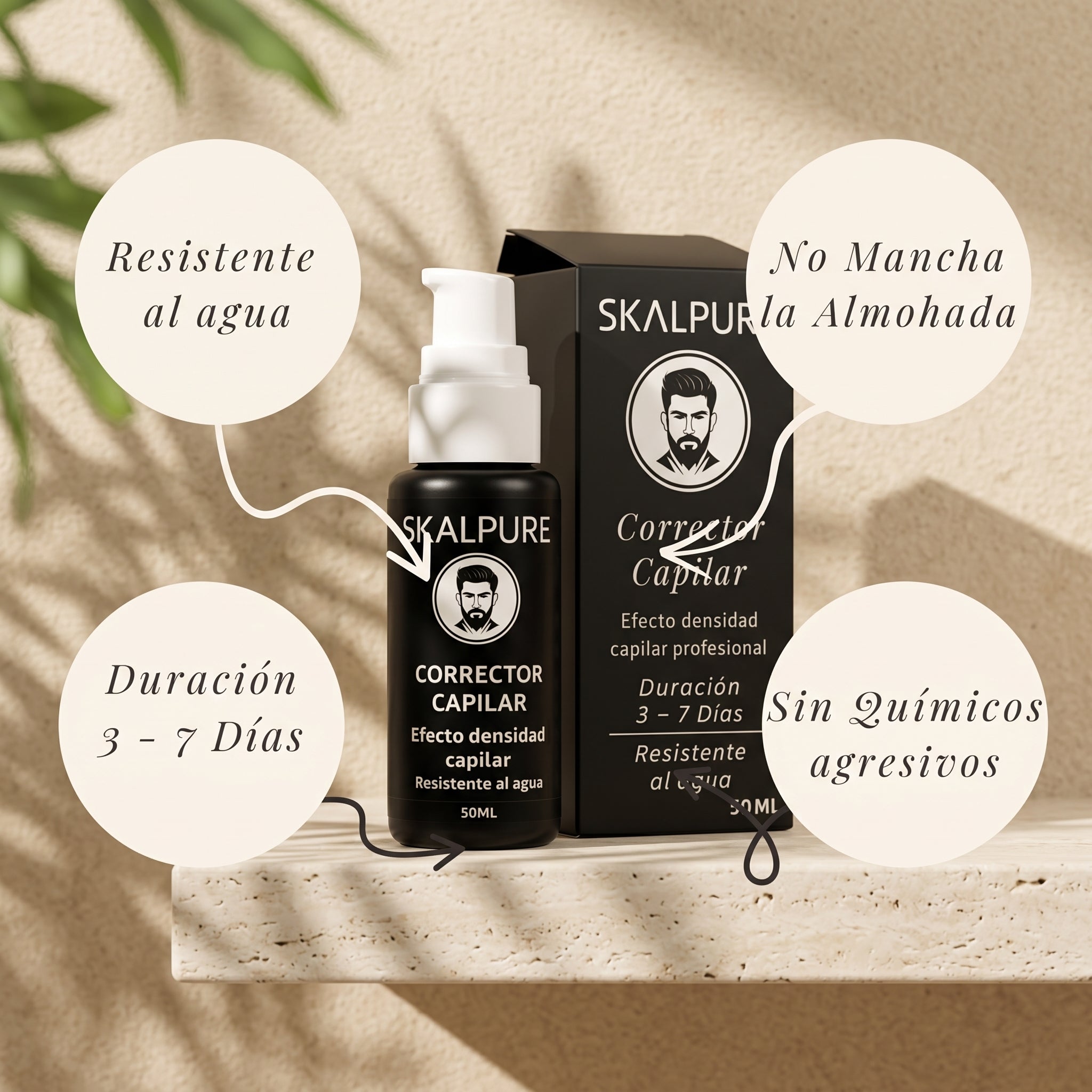 SKALPURE Cubre Alopecia y Línea de Separación al Instante – Para Mujeres